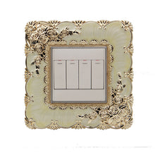 Load image into Gallery viewer, European 86 style Switch paste Acrylic Plastic wall paste Switch sleeve Double socket Decoration paste protective cover Hotel
