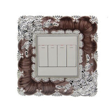 Load image into Gallery viewer, European 86 style Switch paste Acrylic Plastic wall paste Switch sleeve Double socket Decoration paste protective cover Hotel
