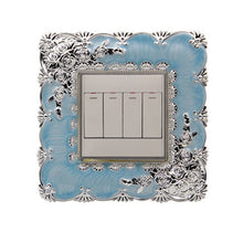 Load image into Gallery viewer, European 86 style Switch paste Acrylic Plastic wall paste Switch sleeve Double socket Decoration paste protective cover Hotel
