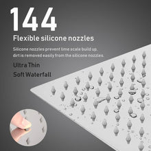Load image into Gallery viewer, 12 Inch Large Square Rain Showerhead, Stainless Steel High Pressure Shower Head with Polish Chrome Finish  Ultra Thin Waterfall
